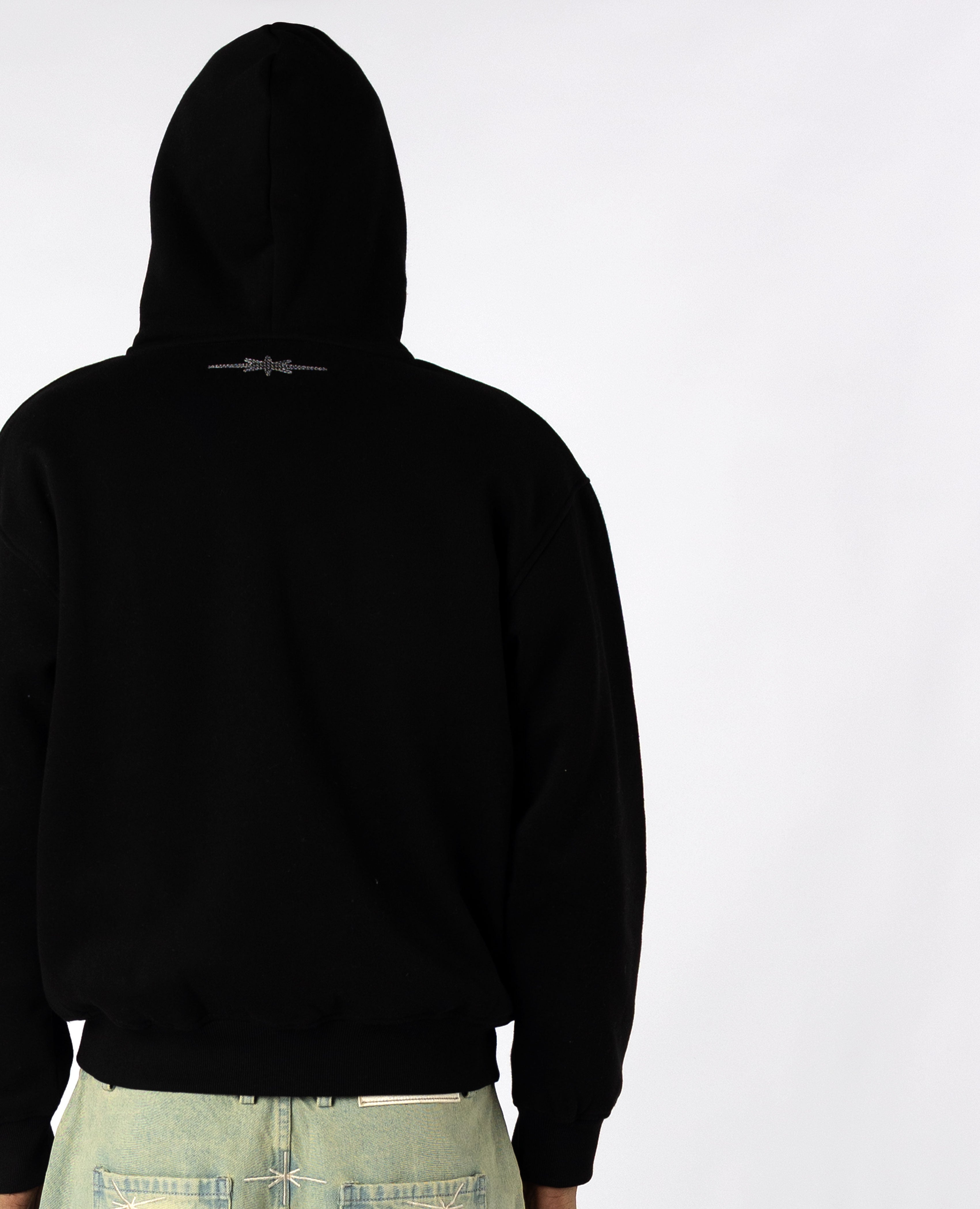 BLACK OVERLOGO ZIP