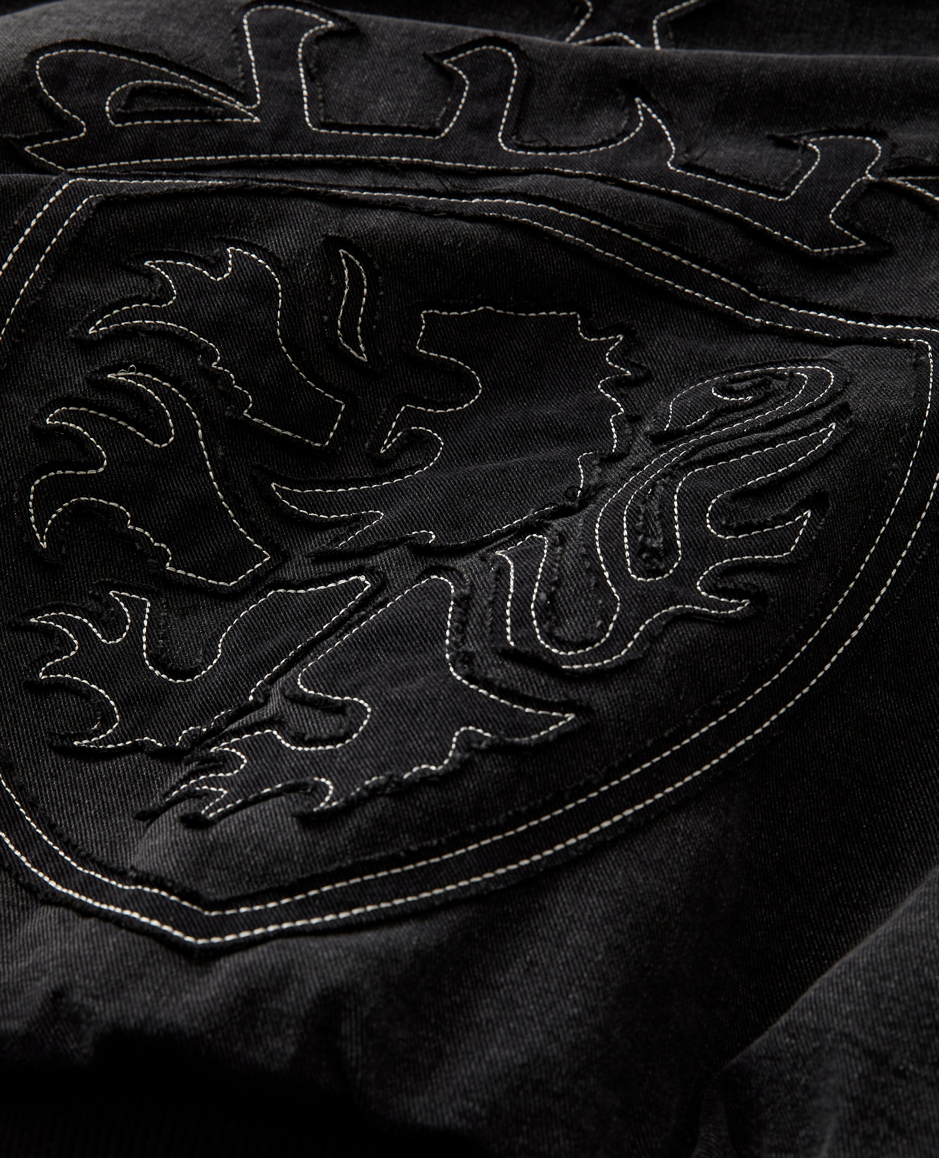 BLACK COAT-OF-ARMS JACKET