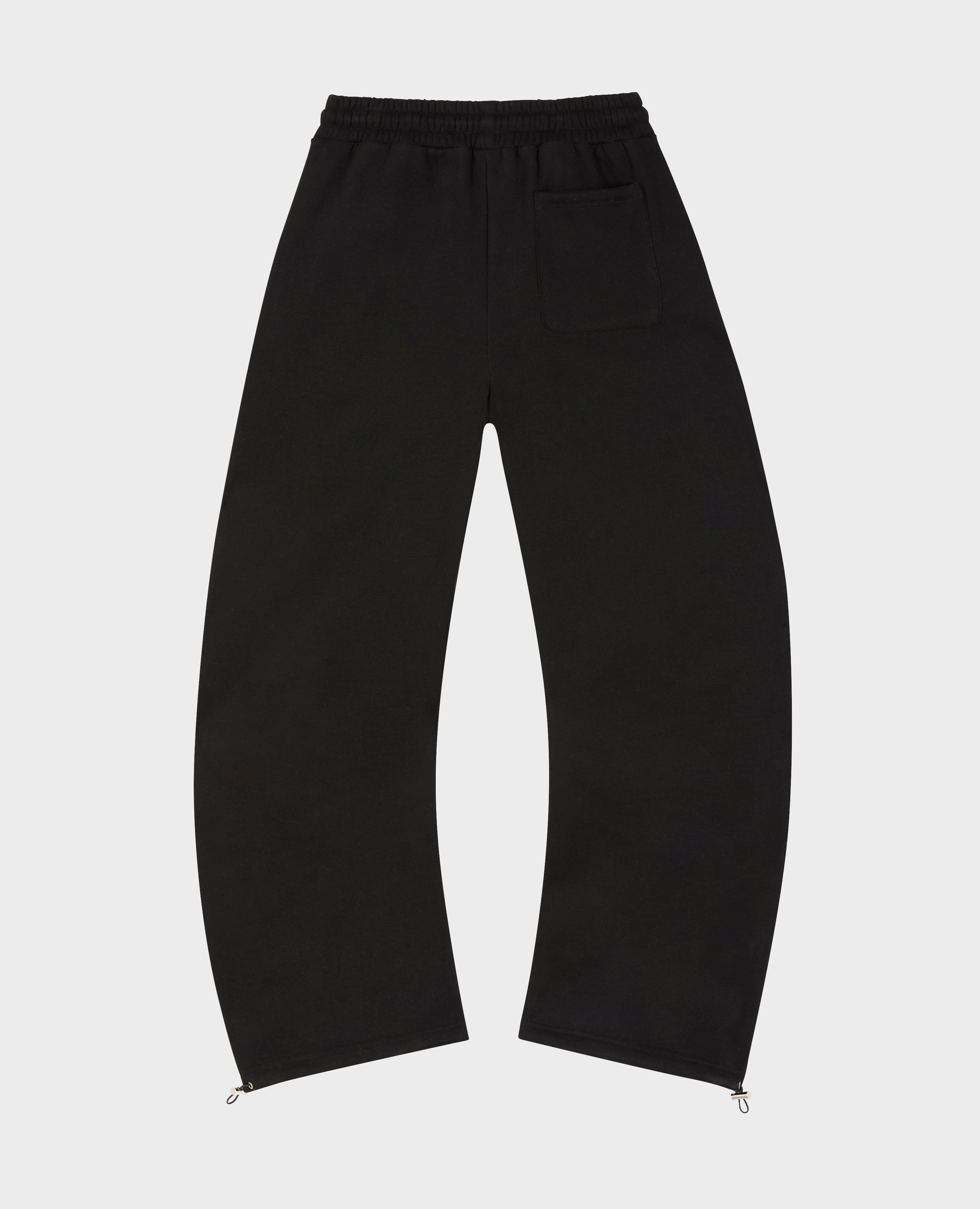 BLACK COA EMBROIDERY JOGGERS
