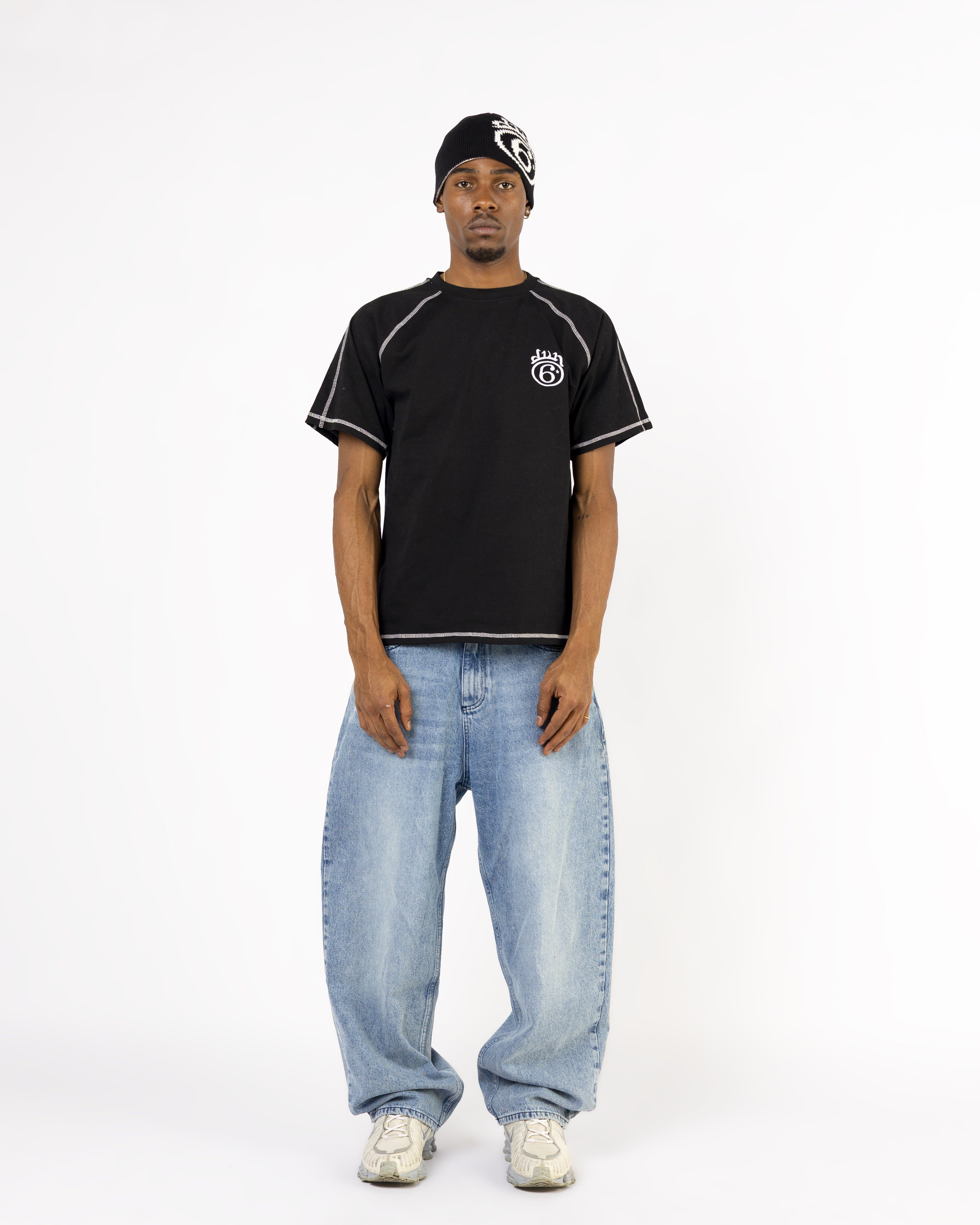 BLACK 6STARS TECH TEE