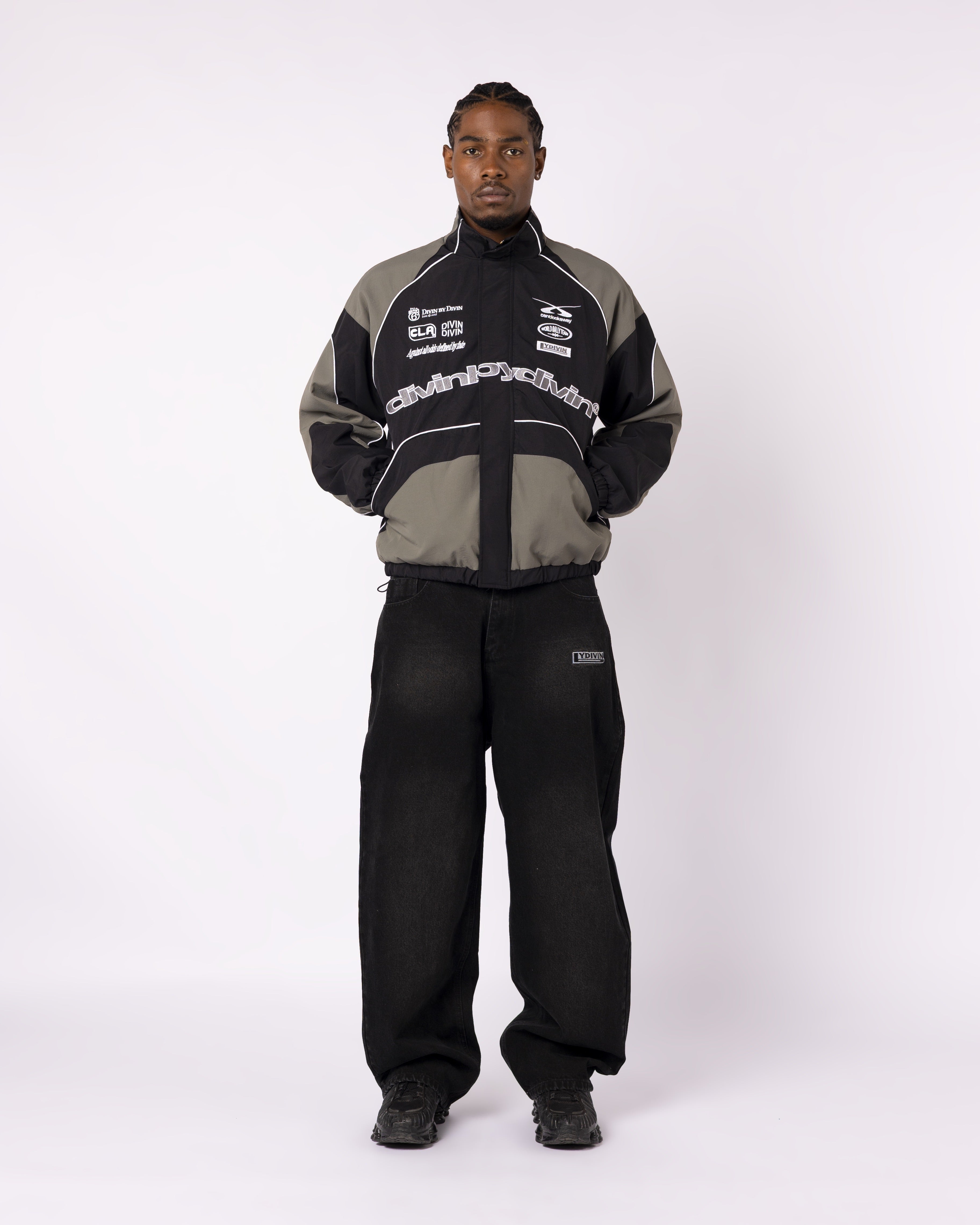 BLACK RALLY TRACKSUIT JACKET