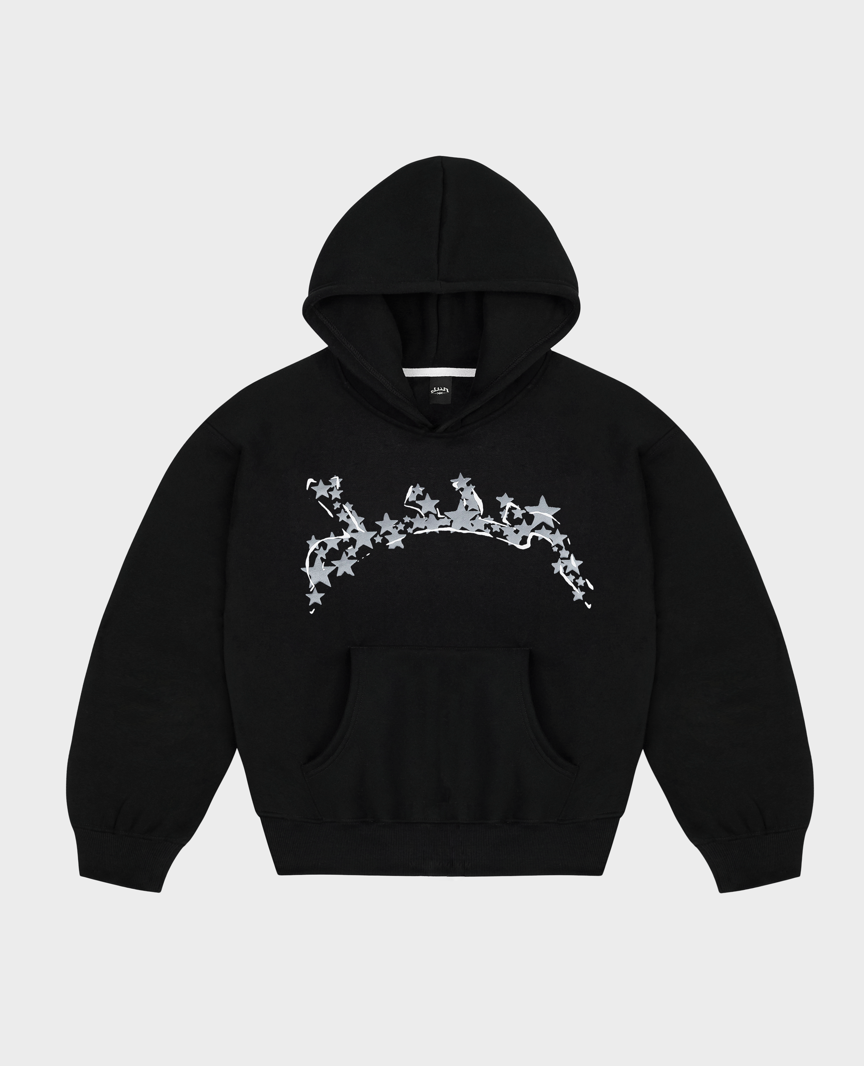 BLACK PUFF STARS HOODIES