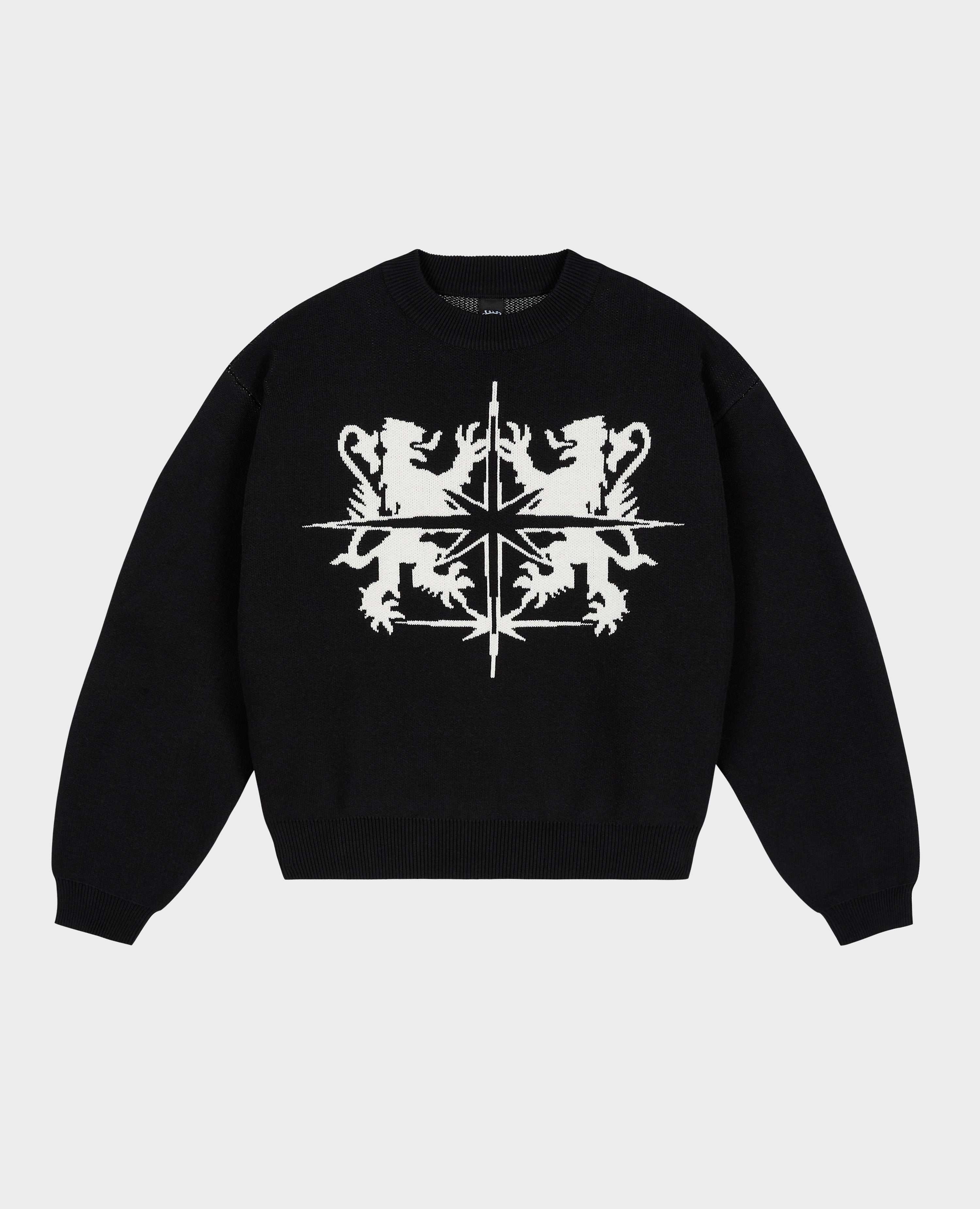 BLACK BLASON KNIT