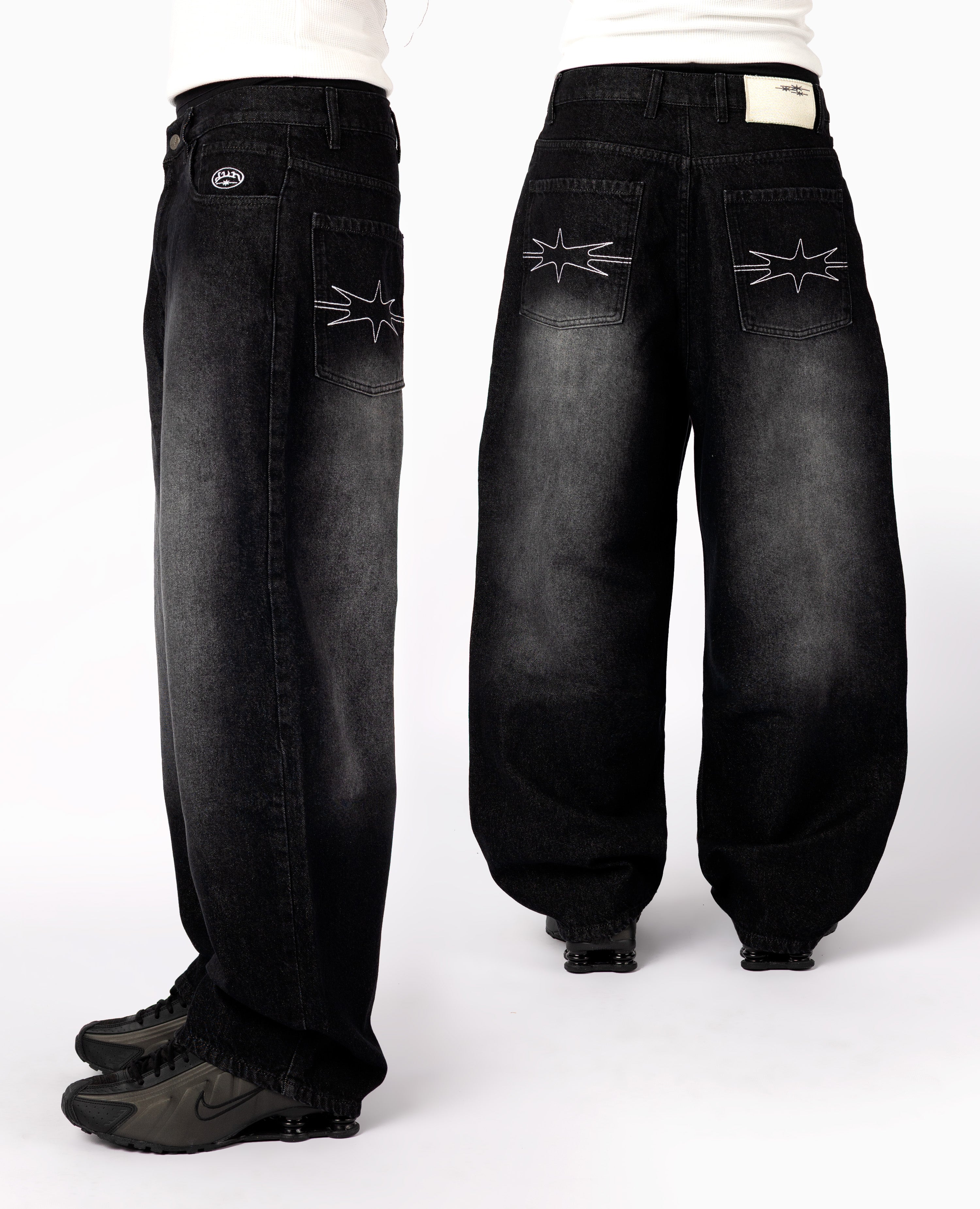 BLACK WASHED DENIM