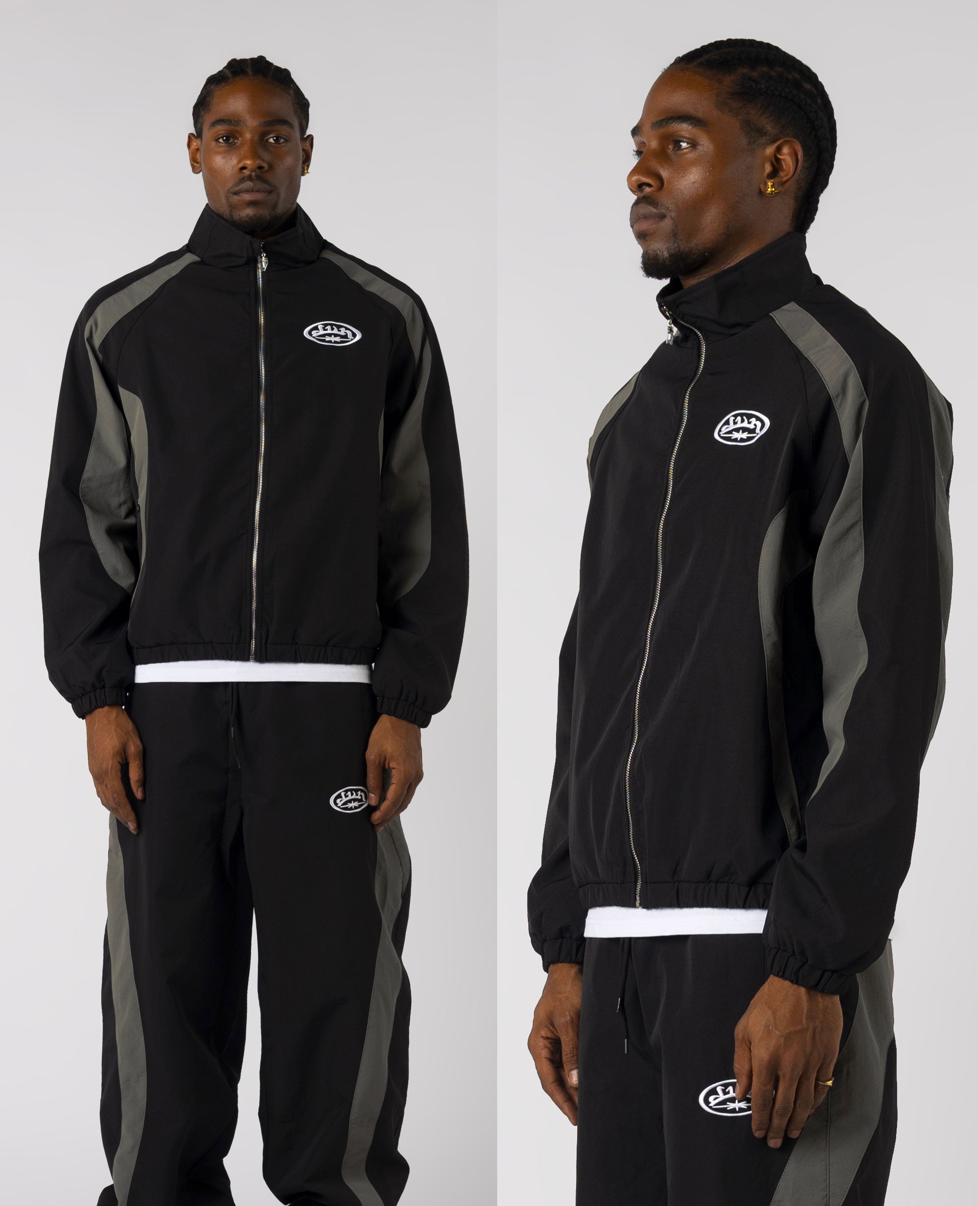 BLACK FUTURA1 TRACKSUIT JACKET