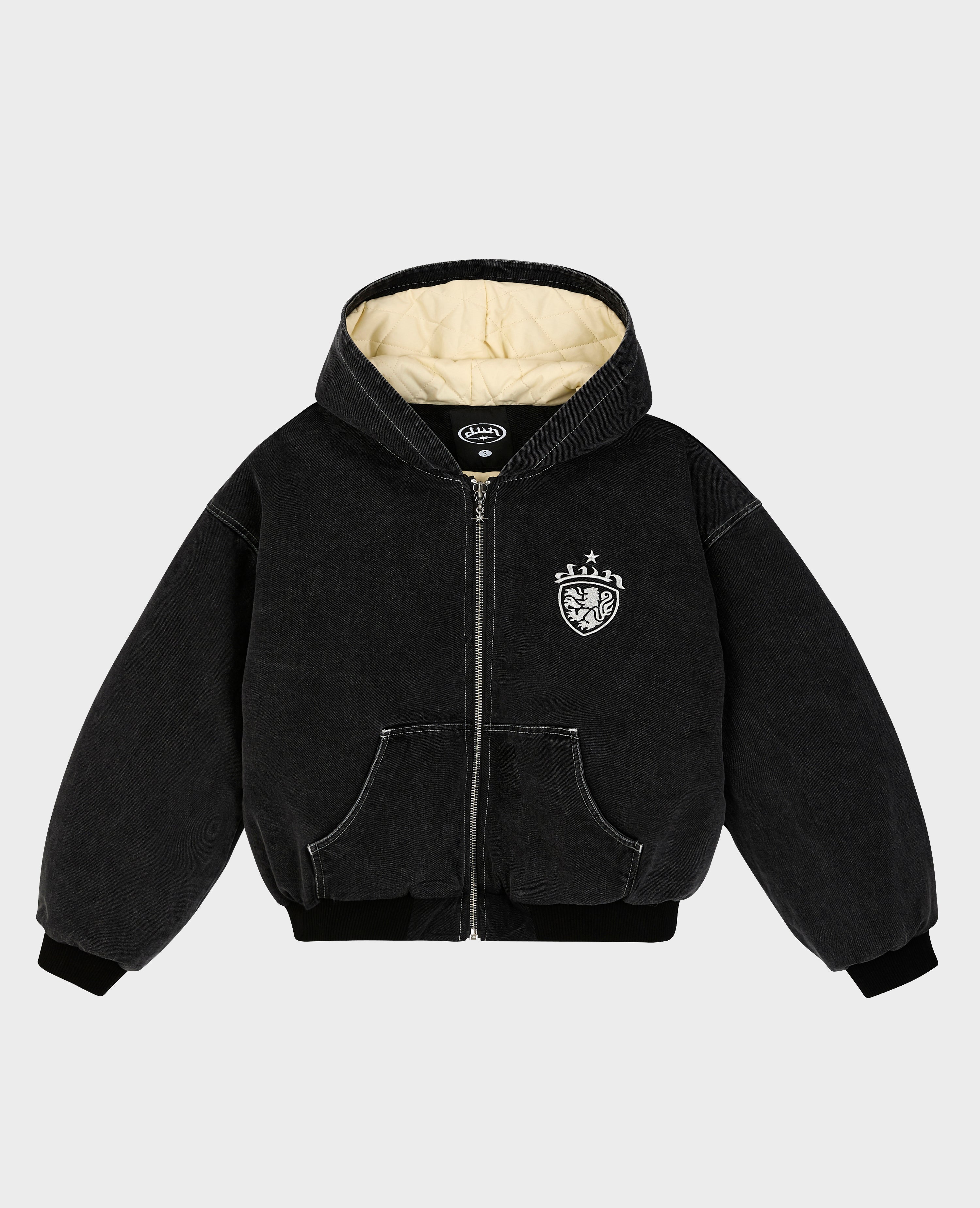 BLACK COAT-OF-ARMS JACKET