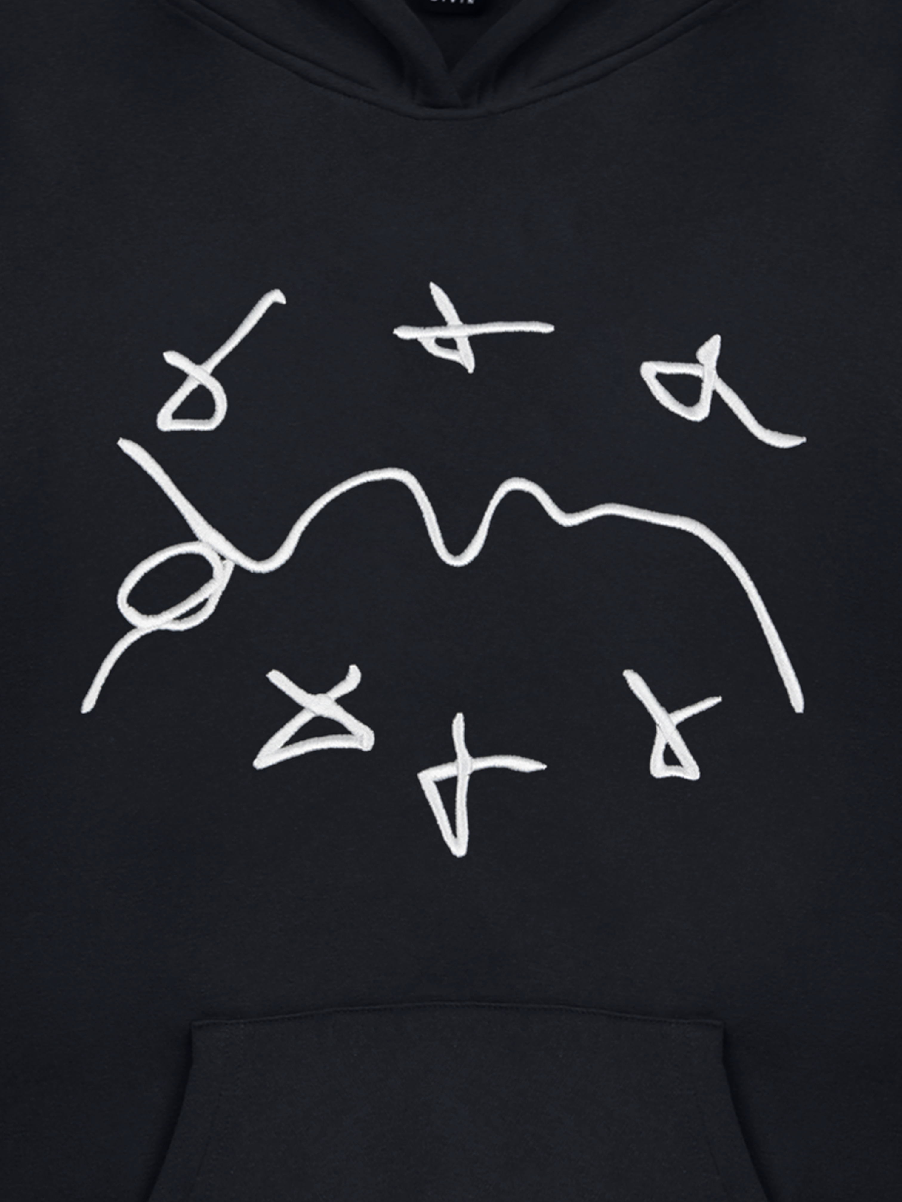 BLACK MARKER HOODIES