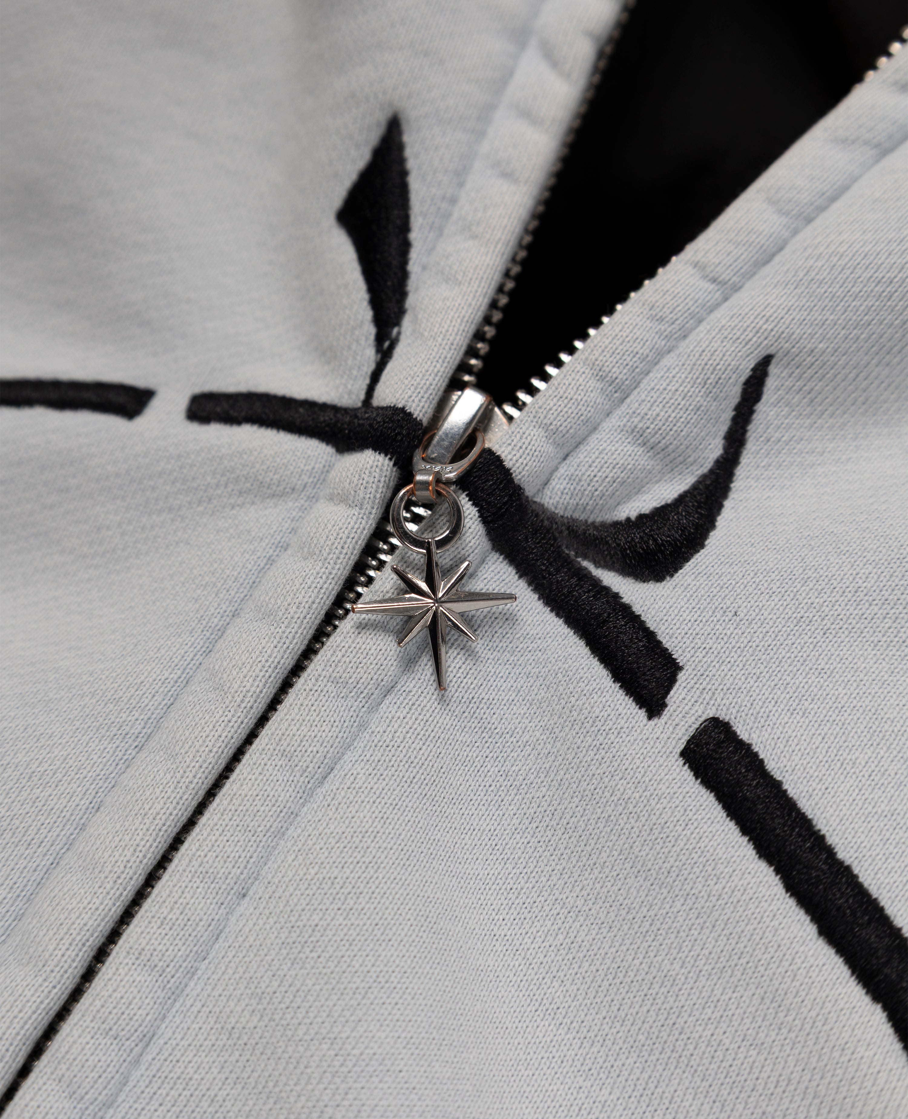 ARCHIVE-BLUE HOODED ZIP JACKET