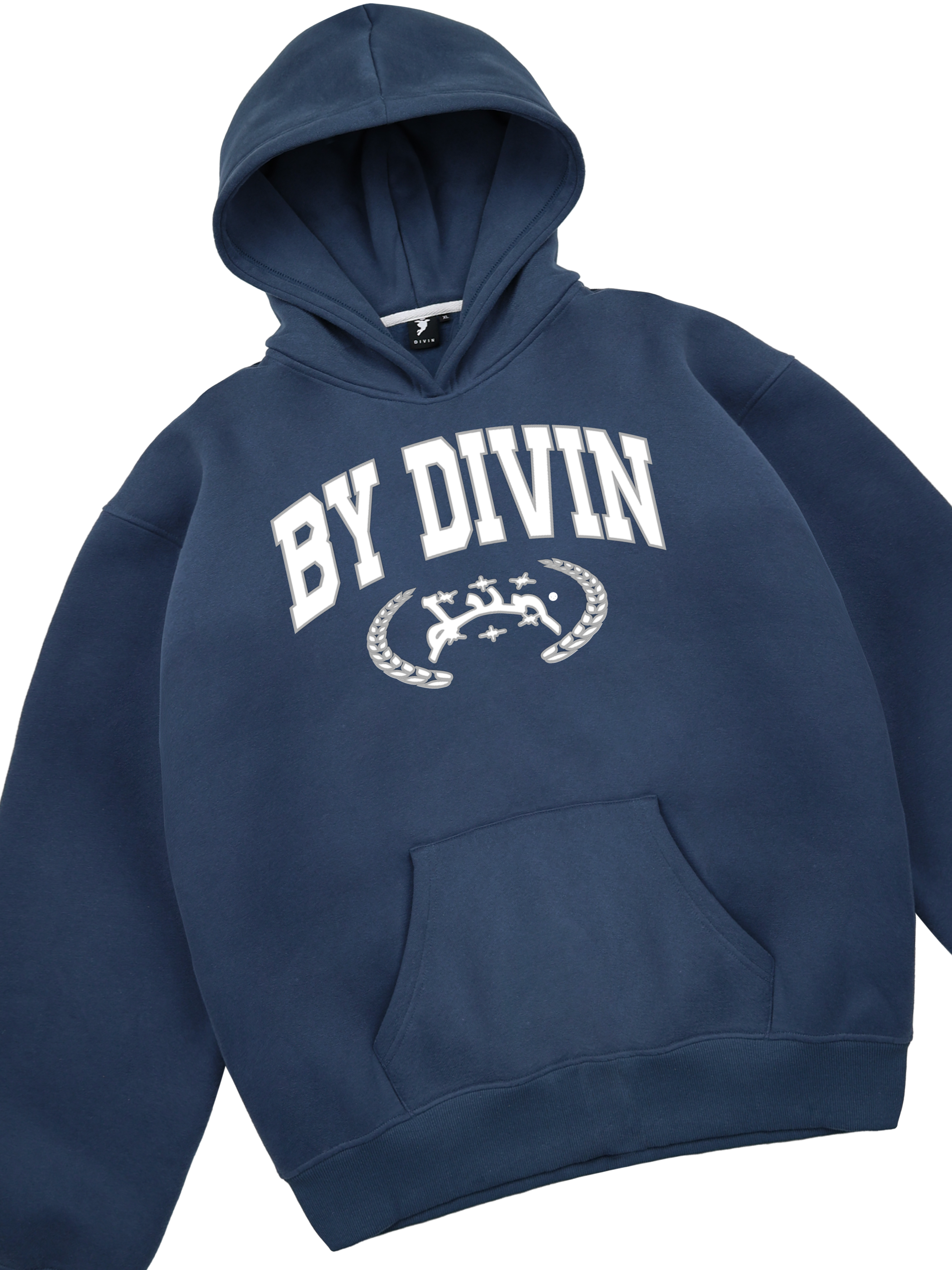 BLUE DROPOUT HOODIE